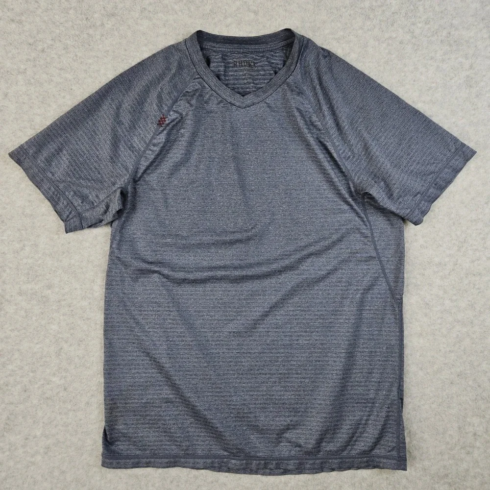 Rhone Sentry (Mens‎ Medium) Blue V-Neck Athletic Shirt Training Performance Gym